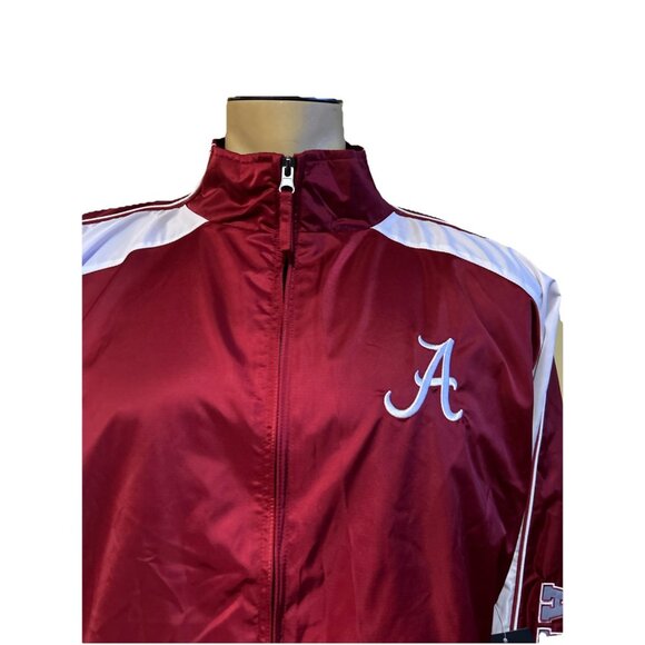 NEW Alabama Crimson Tide Colosseum Maroon Full Zip Varsity Jacket Coat Men's L - Picture 4 of 12